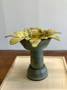Sunflower Birdbath